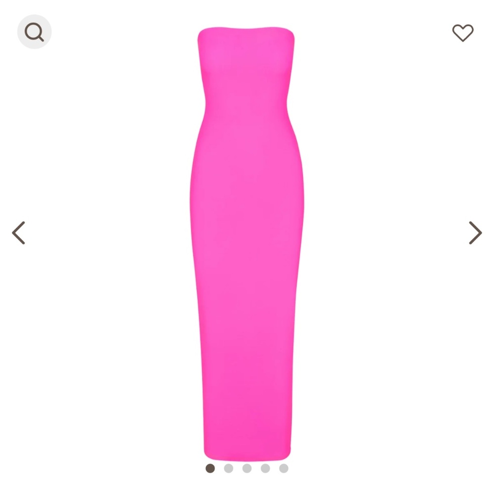 Neon Pink SKIMS tube dress